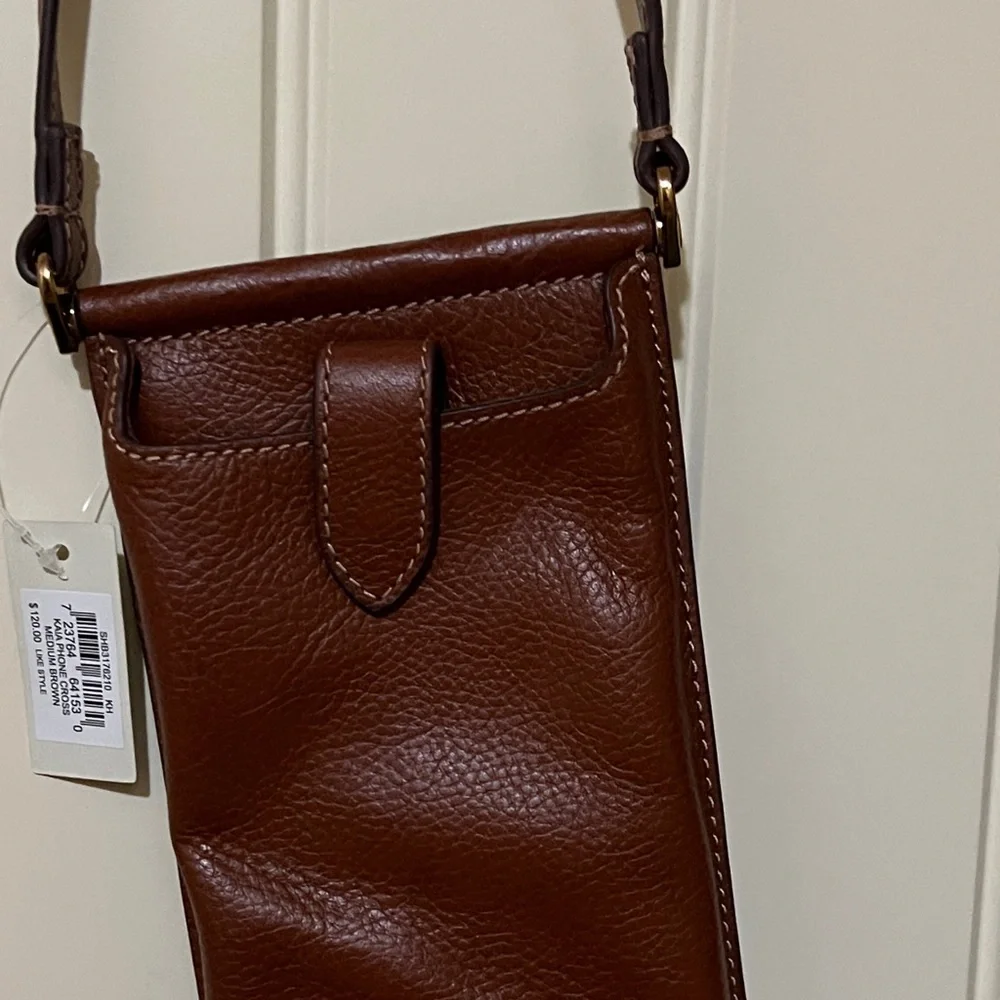 Fossil Rich Brown Leather Phone Holster